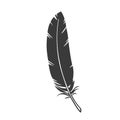 Silhouette feather icon