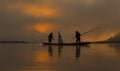 silhouette fisherman