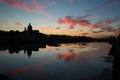 Silhouette of Florence at dawn