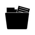 Silhouette folder file document information