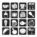 Silhouette Food, Drink and beverage icons