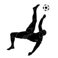 Silhouette football player