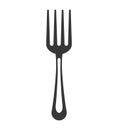 Silhouette fork steel kitchen graphic icon