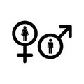 Silhouette gender icon