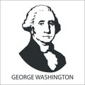 Silhouette george washington