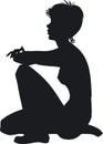 Silhouette of the girl