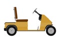 Silhouette of golf cart. Royalty Free Stock Photo