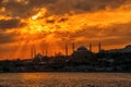 Silhouette of Hagia Sophia and Sultanahmet Mosque