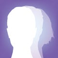 Silhouette of head Royalty Free Stock Photo