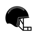 silhouette helmet mask american football equipment