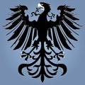 Silhouette of heraldic eagle