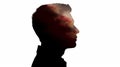 Silhouette of human head representing emotion