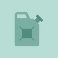 Silhouette icon canister. Flat vector illustration.