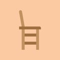 Silhouette icon chair for babies