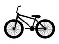 Silhouette icon logo bmx bike Royalty Free Stock Photo