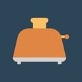 Simple vector illustration with ability to change. Silhouette icon toaster