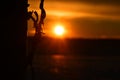 Fence Post Silhouette Royalty Free Stock Photo