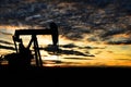 Oil Field Pump Jack Silhouette