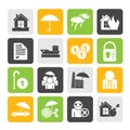 Silhouette Insurance and risk icons