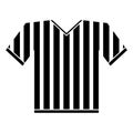 Silhouette jersey referee american football