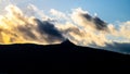 Silhouette of Jested Mountain