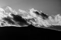 Silhouette of Jested Mountain