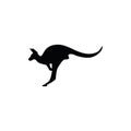 silhouette of kangaroo. Vector illustration decorative design Royalty Free Stock Photo