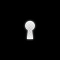 Silhouette of a keyhole on a transparent background. Vector illustration Royalty Free Stock Photo
