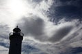 Silhouette lighthouse Royalty Free Stock Photo