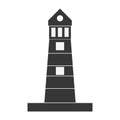 silhouette lighthouse building maritime Royalty Free Stock Photo