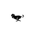 Silhouette shield lion logo black outline line set silhouette logo icon designs vector for logo icon stamp Royalty Free Stock Photo