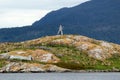 Silhouette of a lonely guitar player in Skanevik, Norway