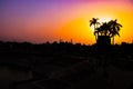 The Silhouette of Lucknow, India Royalty Free Stock Photo