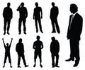 Silhouette of men