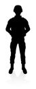 Soldier Military Detailed Silhouette