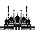 Silhouette of Mosque
