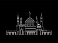 Mosque lineart ramadan