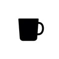 Silhouette of a Mug: Minimalist Design Royalty Free Stock Photo