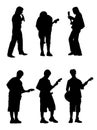 Silhouette musician