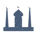 silhouette muslim mosque