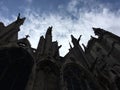 Silhouette of Notredame, Paris Royalty Free Stock Photo