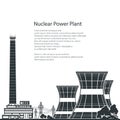 Silhouette Nuclear Power Plant and Text