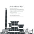 Silhouette Nuclear Power Plant and Text