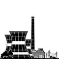 Silhouette Nuclear Power Plant