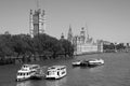 Silhouette of the Palace of Westminster is the meeting place of the House of Commons and the House of Lords,