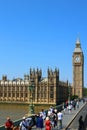 Silhouette of the Palace of Westminster is the meeting place of the House of Commons and the House of Lords,