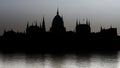 Silhouette of the Parliament of Budapest