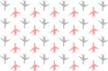 silhouette of passenger airplane red gray set of icons air design pattern web design Royalty Free Stock Photo