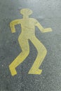 Silhouette of pedestrian