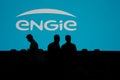 Silhouette of people with Engie logo